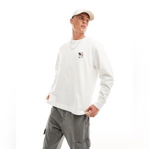 Abercrombie Heavyweight Essentials Crewneck | 100% Cotton | Men’s M